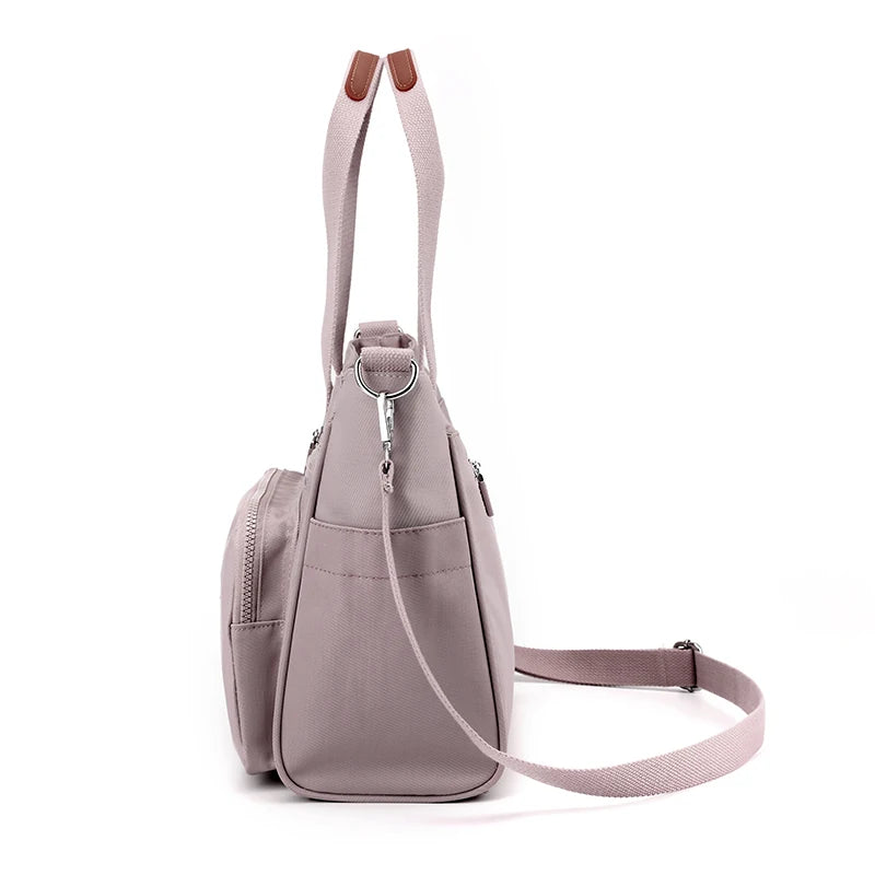 Waterproof Oxford Tote Shoulder Bag Large Capacity Top-handle Messenger Bag