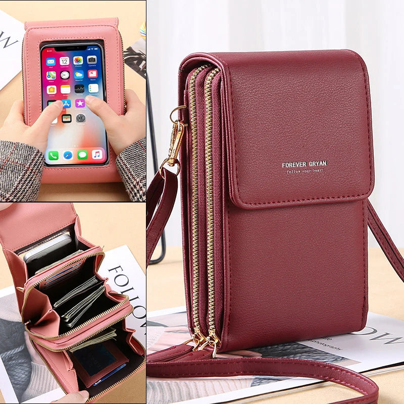 Women PU Leather Shoulder Bags Large Capacity Handbag