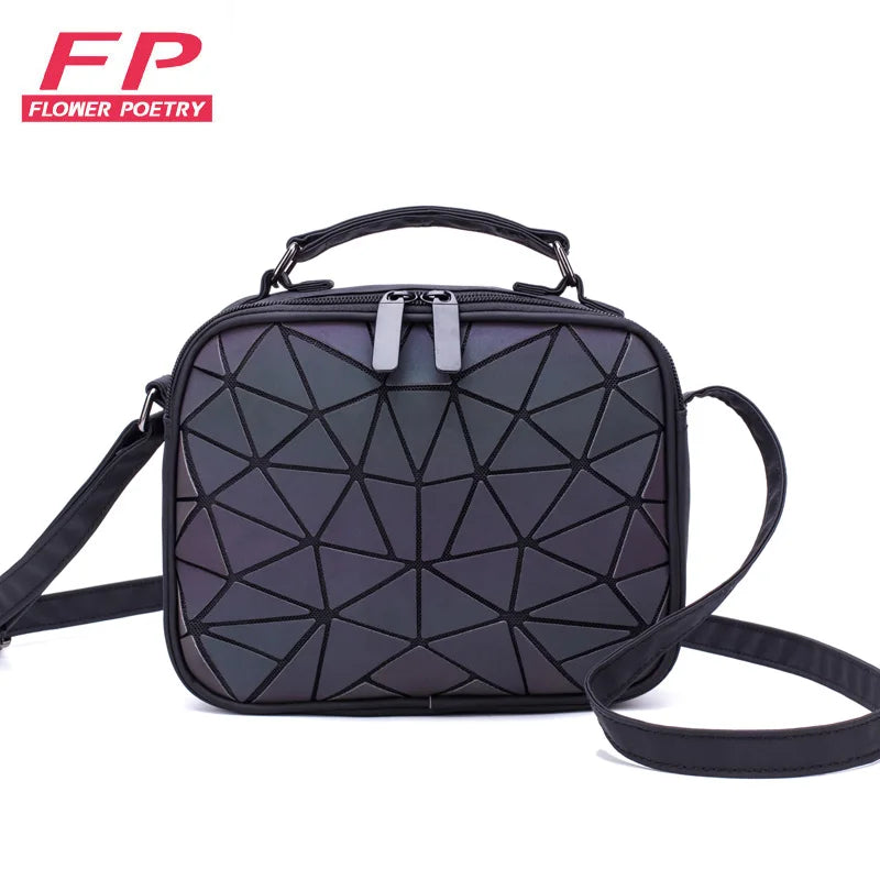 Geometric Holographic Handbag Crossbody Wallet Clutch
