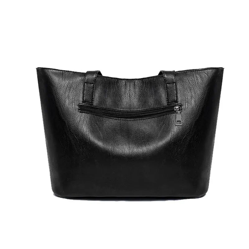 Women Korea Handbag Female Large Capacity Shoulder Bag Pu Fabric Hand Bags