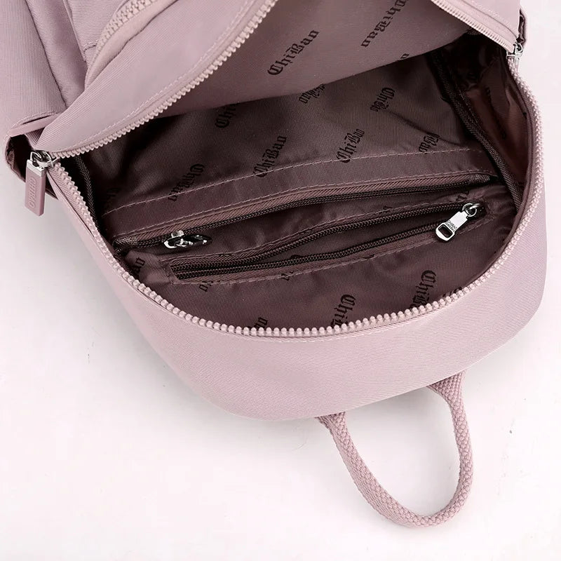 Women's Large Nylon Backpack Handbag Shoulder Tote Schoolbag