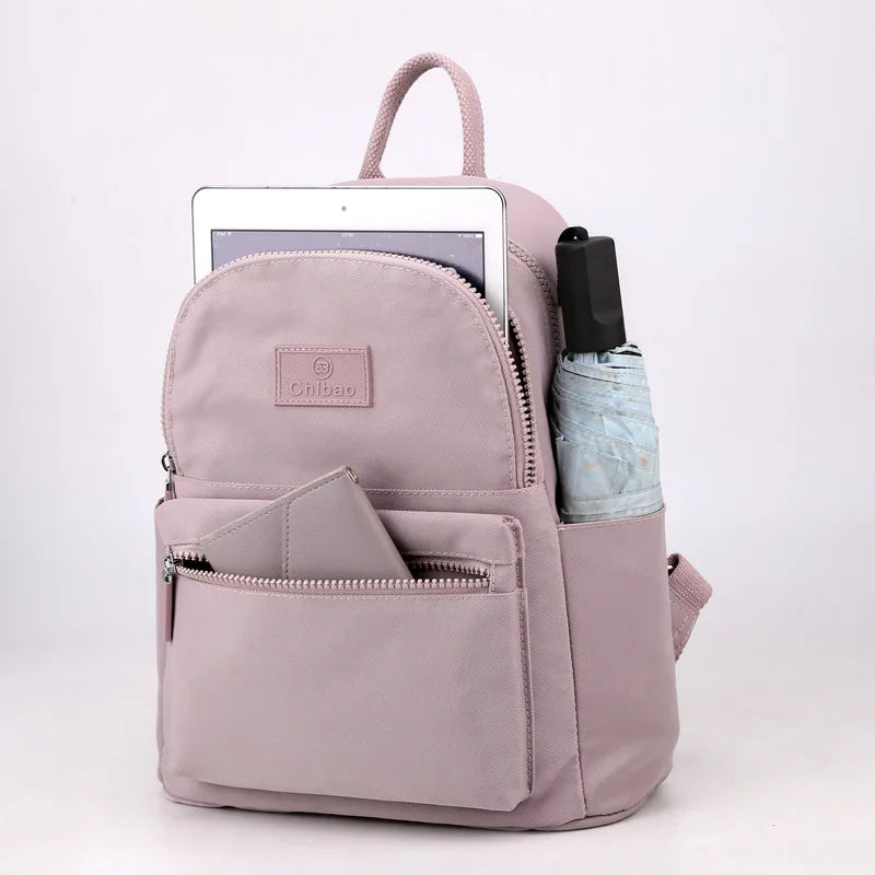 Women's Large Nylon Backpack Handbag Shoulder Tote Schoolbag