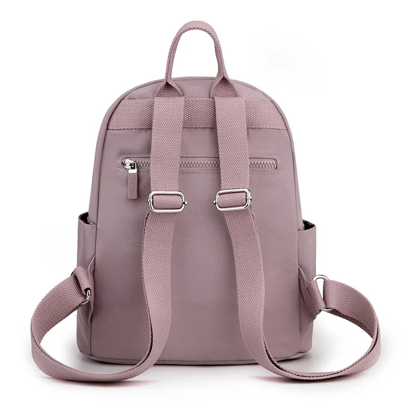 Women's Large Nylon Backpack Handbag Shoulder Tote Schoolbag