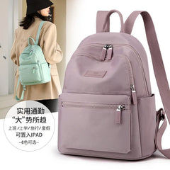 Women's Large Nylon Backpack Handbag Shoulder Tote Schoolbag