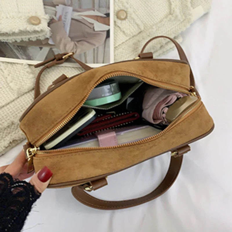 Women Large Capacity Travel Handbag Durable Fabric Shoulder Bag Casual Tote