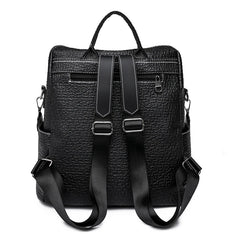 Women Leather Backpacks Shoulder Bags High-Capacity Female Backpack