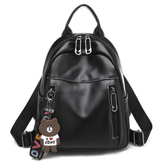 Leather Backpacks For Girls School Backpack Female Shoulder Bagpack