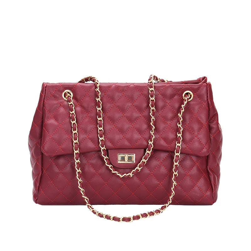 Women Leather Shoulder Bag Large Capacity Crossbody Bag