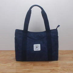 Women Letter Printing Canvas Shopping Tote Bag
