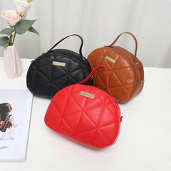 Lingge Shoulder Bag Crossbody Handbag Solid Small Shell