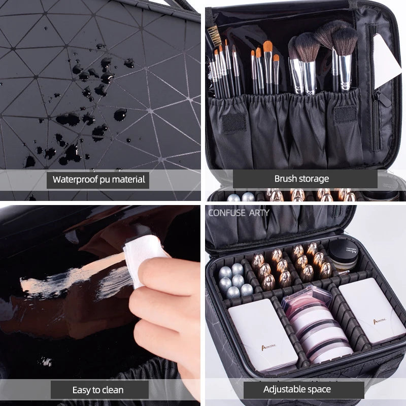 Makeup Bag Travel Large Capacity Waterproof Cosmetic Case