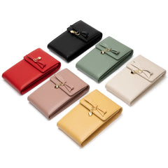 Women Leather Phone Bag Shoulder Messenger Purse Large Capacity