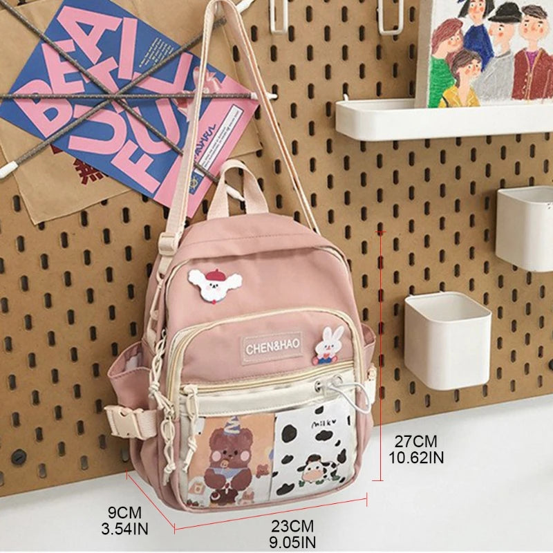 Women Nylon Backpack Convertible Daypack Travel Small Shoulder Bags