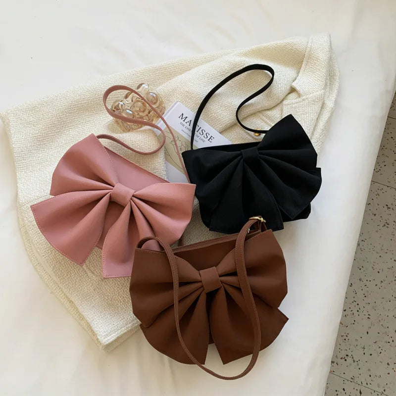 Women One Shoulder Bag 2022 Autumn Big Bowknot Handbag