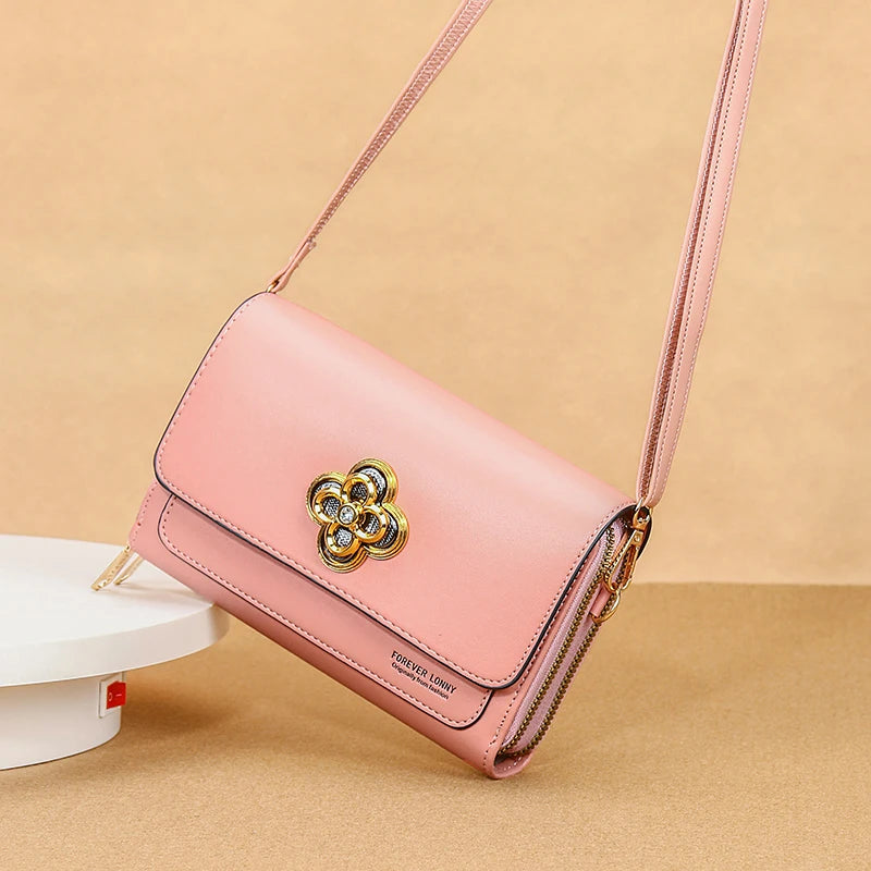 Women PU Leather Handbags Large Capacity Crossbody Bags Phone Purse