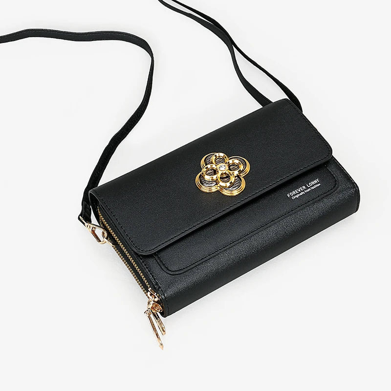 Women PU Leather Handbags Large Capacity Crossbody Bags Phone Purse