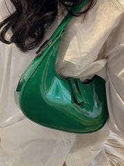 Women Shoulder Bag Texture PU Leather Underarm Pack