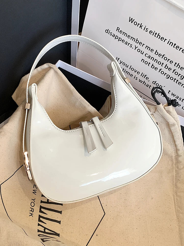Women Shoulder Bag Texture PU Leather Underarm Pack