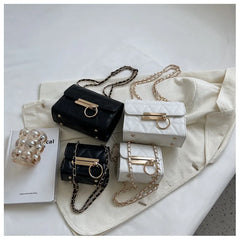 Casual Shoulder Bag with Chain Strap for Women