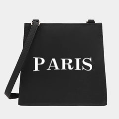 Women Shoulder Messenger Crossbody Tote Bag Text Pattern Small Square Bags
