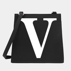Women Shoulder Messenger Crossbody Tote Bag Letter Pattern Small Square Purse