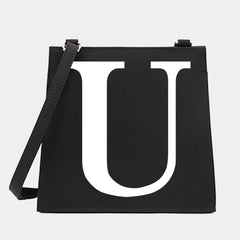 Women Shoulder Messenger Crossbody Tote Bag Letter Pattern Small Square Purse