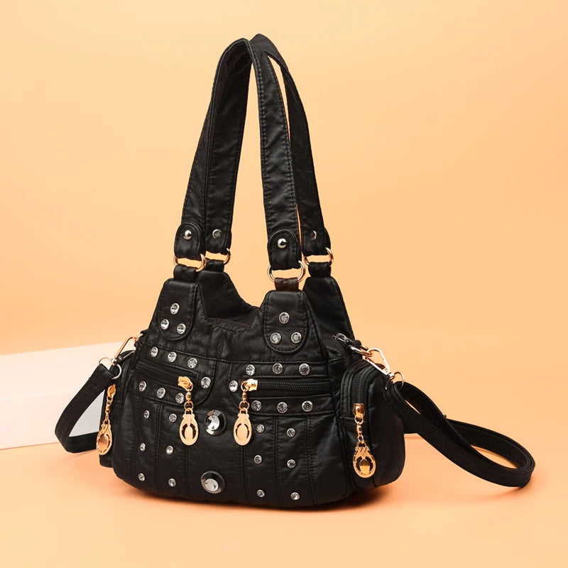 Women Shoulder bag Small PU Leather Crossbody Bag