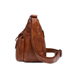 Women PU Leather Shoulder Bags Classic Sequined Messenger Bag