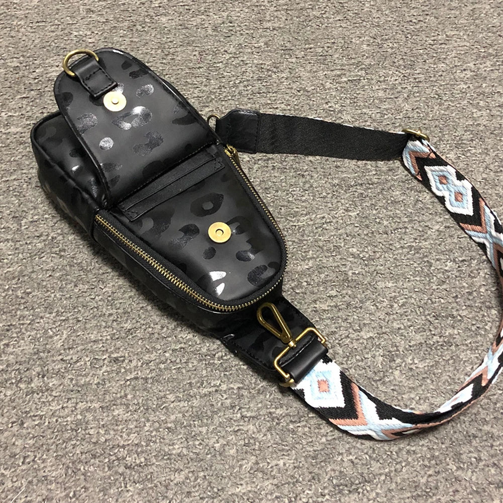 Vintage Messenger Bag Shoulder Sling Chest Pack Bag Retro Adjustable Strap