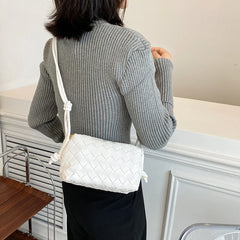 Women Woven Bag Messenger Shoulder Bag Female Handbag