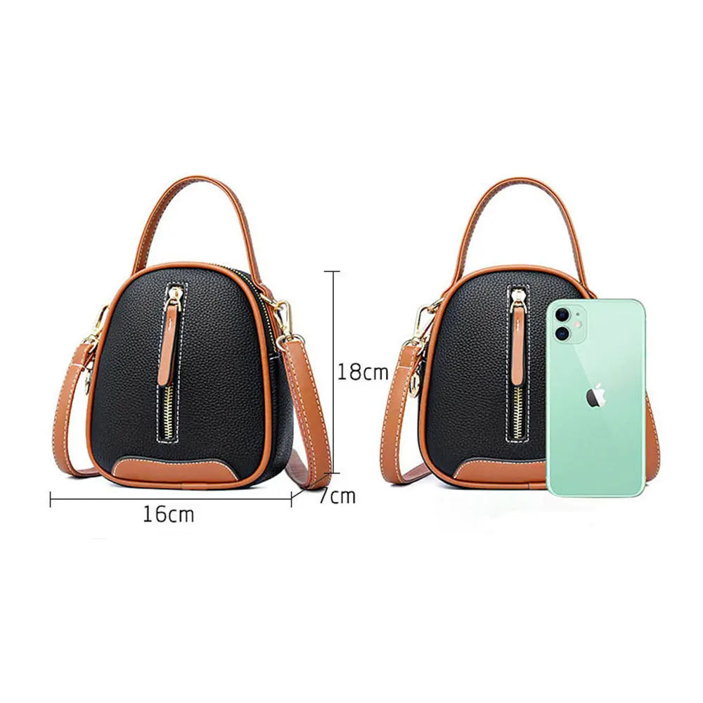 Chic Small Leather Crossbody Bag for Women