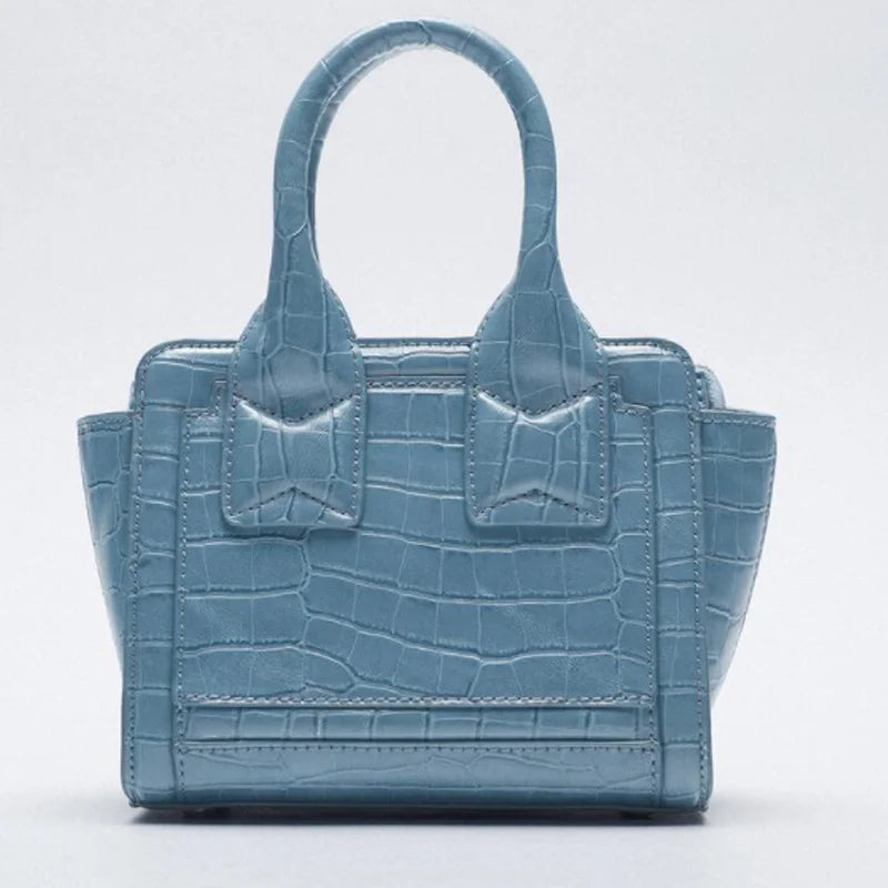 Crocodile Pattern Mini Shoulder Bag