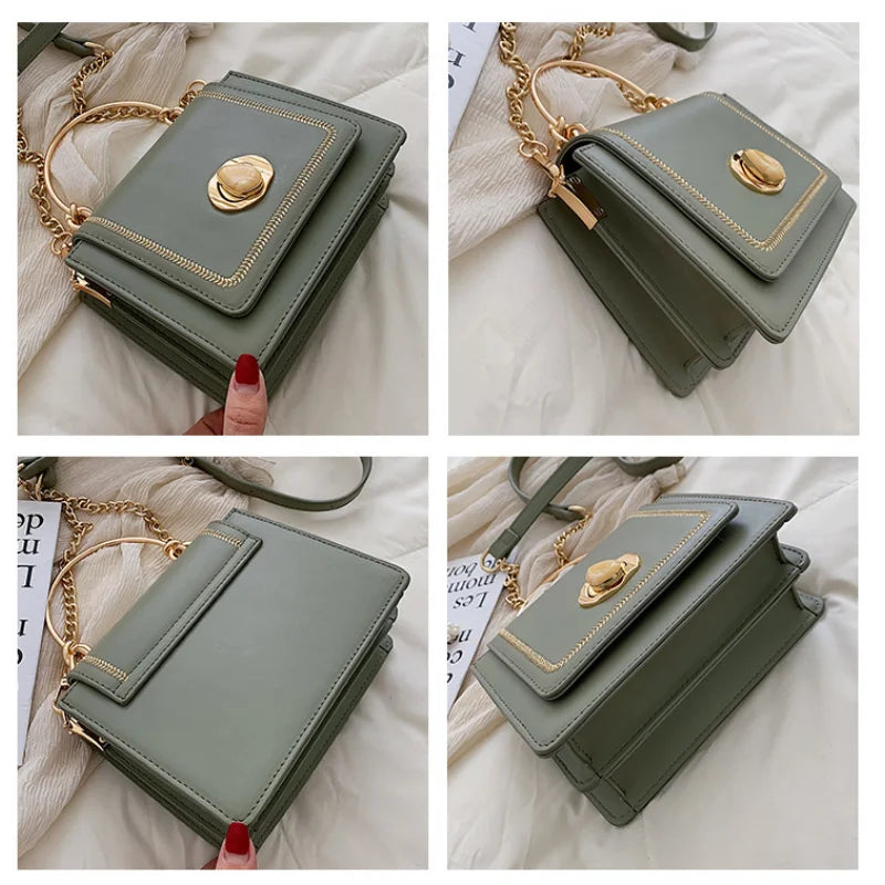 Women's PU Handbags Crossbody Shoulder Bag Solid Messenger Bags