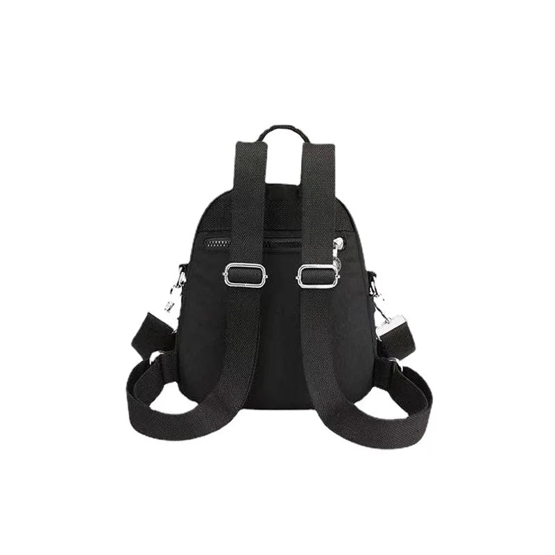 Women's Nylon Small Travel Backpack Messenger Shoulder Bag