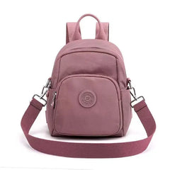 Women's Nylon Small Travel Backpack Messenger Shoulder Bag