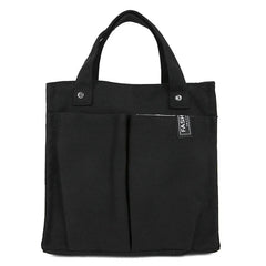 Women's Splicing Tote Bag Casual Shopping Bag Pocket Practical Canvas Bag
