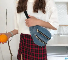 Women's Casual Shoulder Bag Slung Jeans Chest Bag
