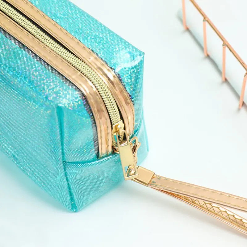 Transparent Portable Cosmetic Bag Large Capacity Storage Lightweight