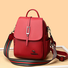 Leather Backpack for Teenage Girls School