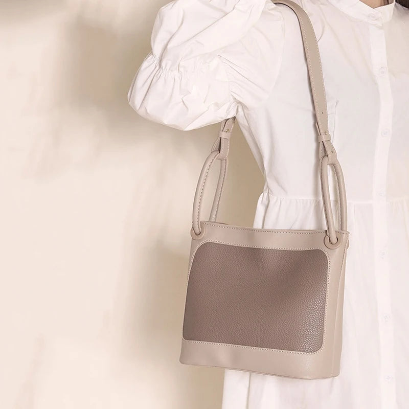 Women's Vintage Crossbody Bag Large Capacity Texture Handbag
