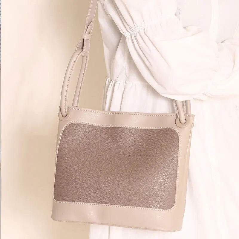 Women's Vintage Crossbody Bag Large Capacity Texture Handbag