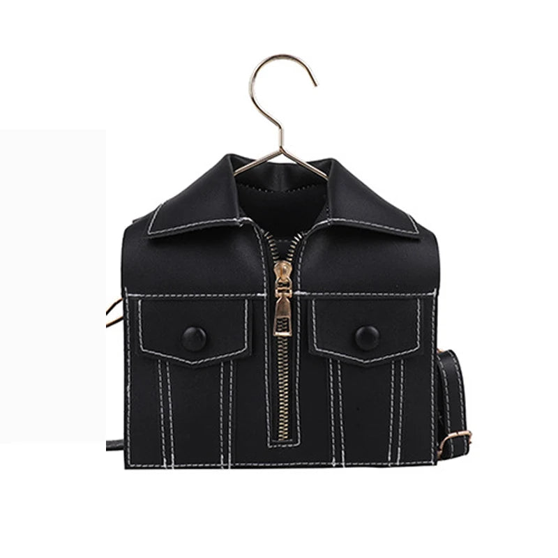 Women's Funny Clothes Shoulder Bag PU Leather Messenger Bag