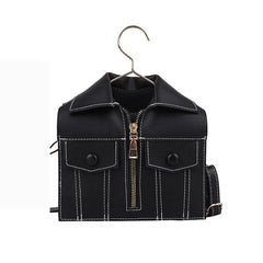 Women's Funny Clothes Shoulder Bag PU Leather Messenger Bag