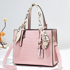 Women's Commuter Silk Scarf Shoulder Messenger Bag for Mom