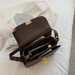 Women's Large Capacity Shoulder Bag PU Leather Clutch Handbag