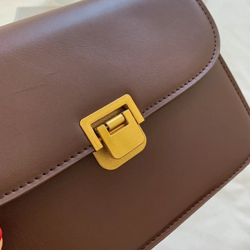 Women's Large Capacity Shoulder Bag PU Leather Clutch Handbag