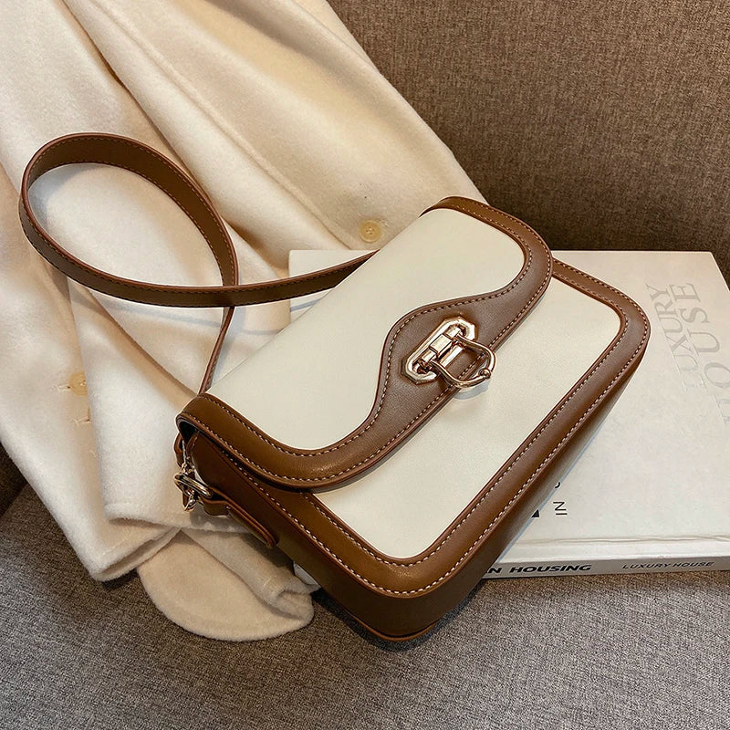 Large Capacity Women's Shoulder Bag PU Leather Clutch Handbag