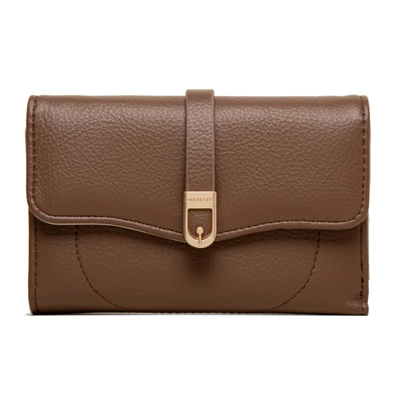 Women's PU Threefold Wallet Medium and Long Wallet