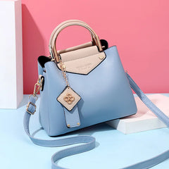 Women's Shoulder Bag Casual Handbag Zipper Messenger Bag Pu Leather