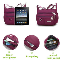 Waterproof Nylon Shoulder Bag Large Capacity Handbag